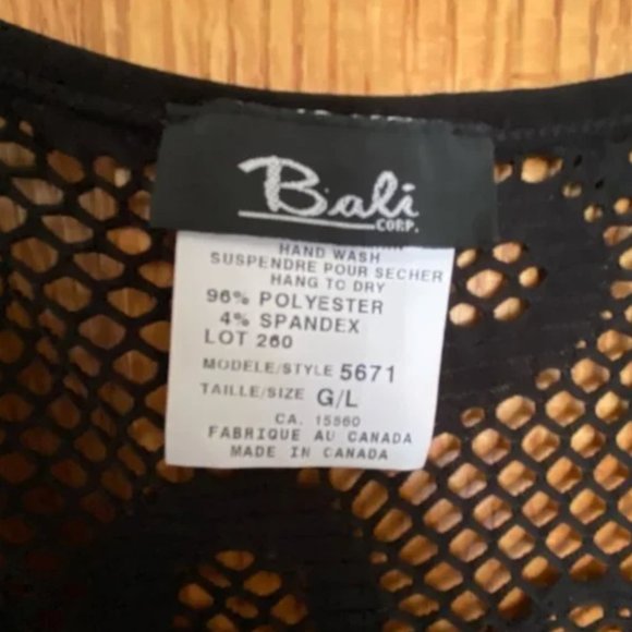 Bali Striped Dress with Mesh Overlay - Picture 3 of 6